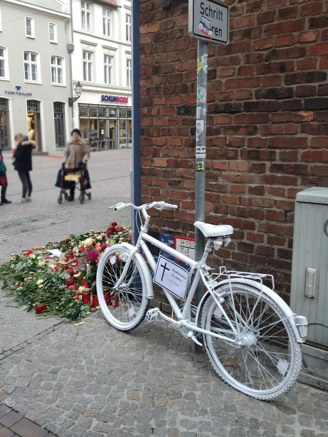 Ghostbike in Wismar